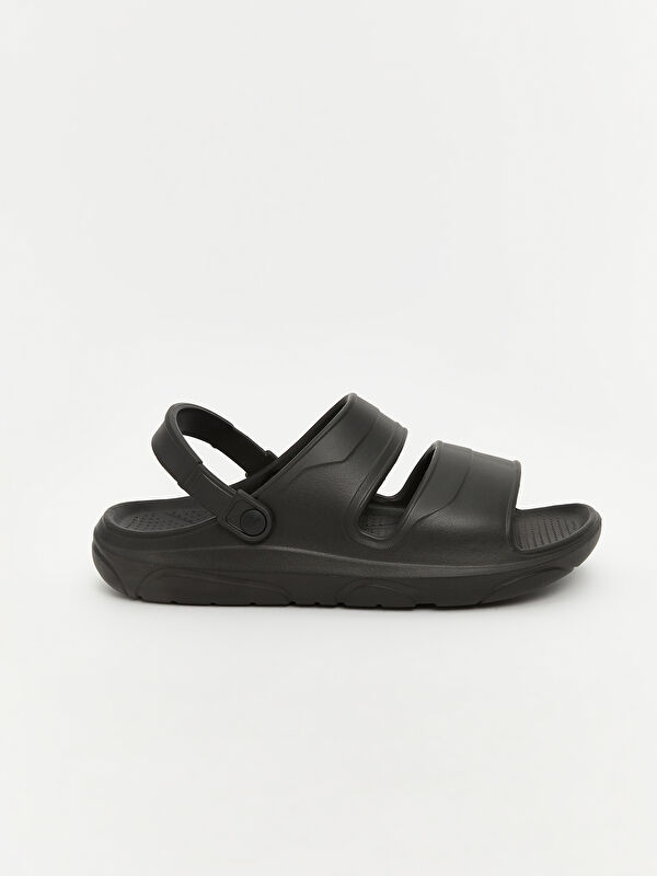 Deri Görünümlü Erkek Sandalet - Görsel 3