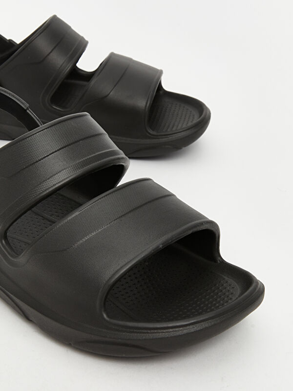 Deri Görünümlü Erkek Sandalet - Görsel 4