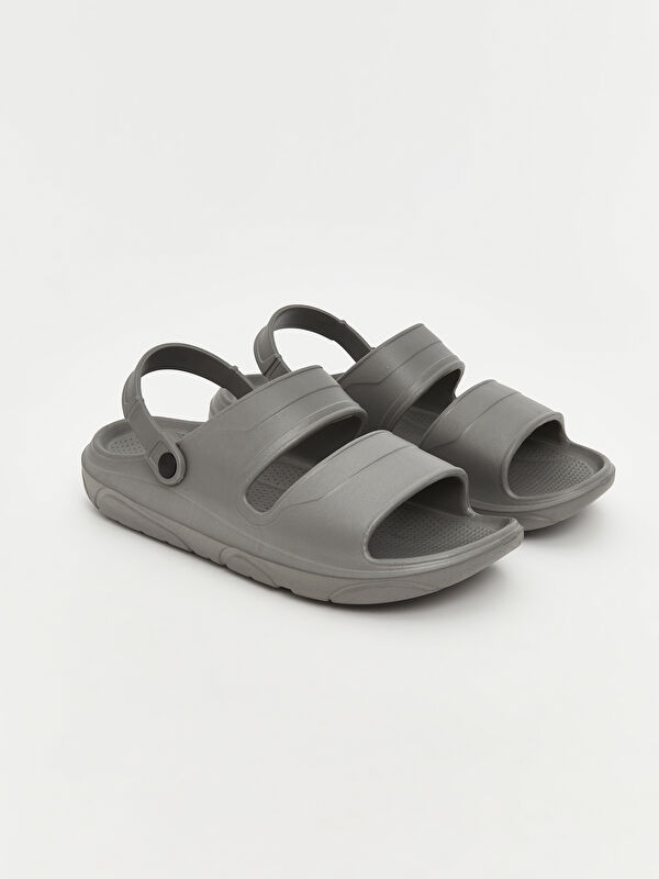 Lcw Steps Siyah Lcw Steps Deri Görünümlü Erkek Sandalet