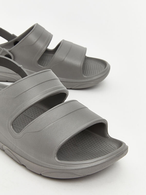 Lcw Steps Siyah Lcw Steps Deri Görünümlü Erkek Sandalet