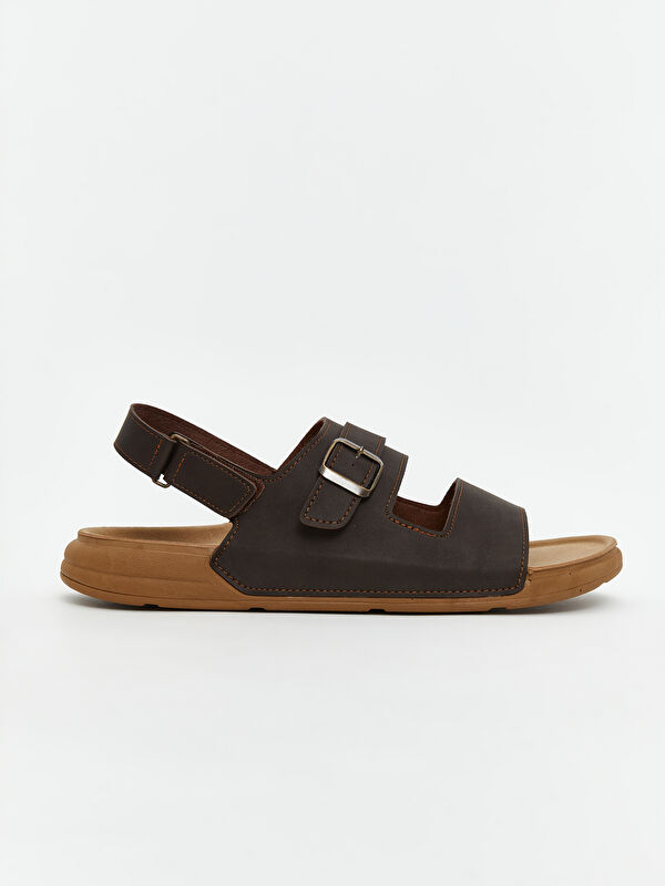 Lcw Steps Siyah Lcw Steps Süet Görünümlü Erkek Sandalet