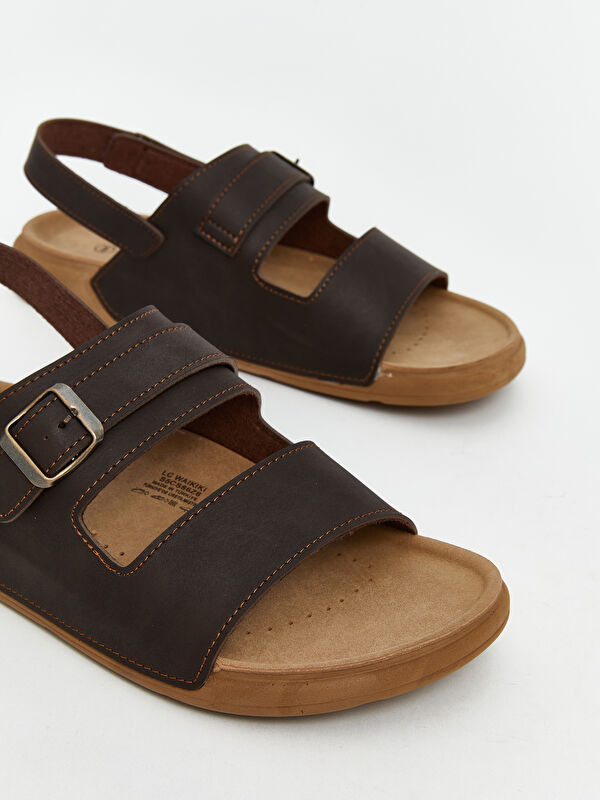 Lcw Steps Siyah Lcw Steps Süet Görünümlü Erkek Sandalet