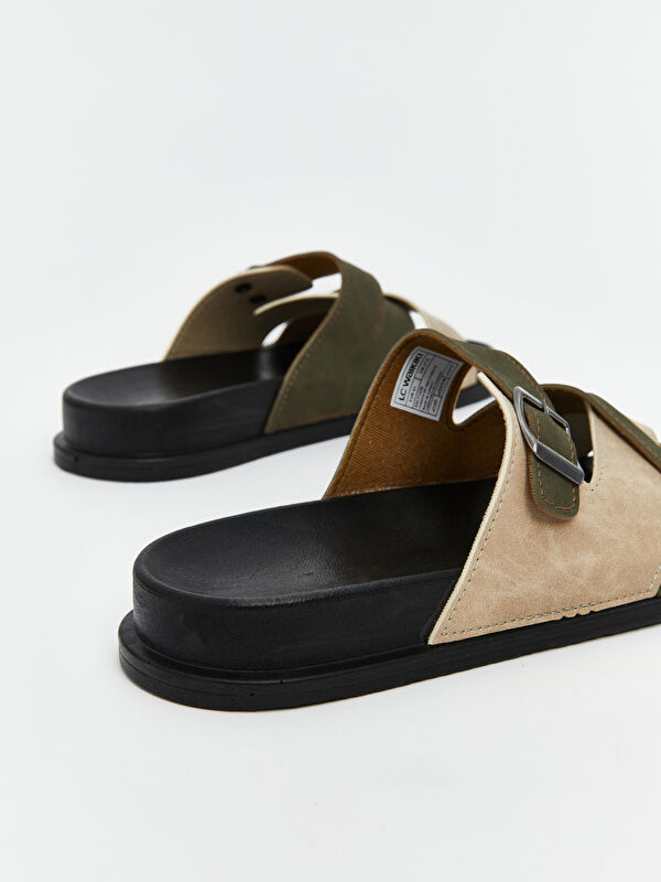 Lcw Steps Haki Lcw Steps Süet Görünümlü Erkek Terlik