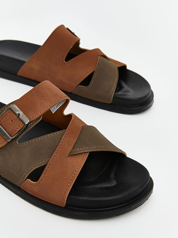 Lcw Steps Haki Lcw Steps Süet Görünümlü Erkek Terlik