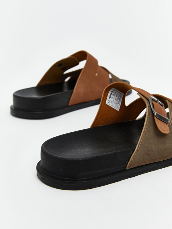 Lcw Steps Haki Lcw Steps Süet Görünümlü Erkek Terlik