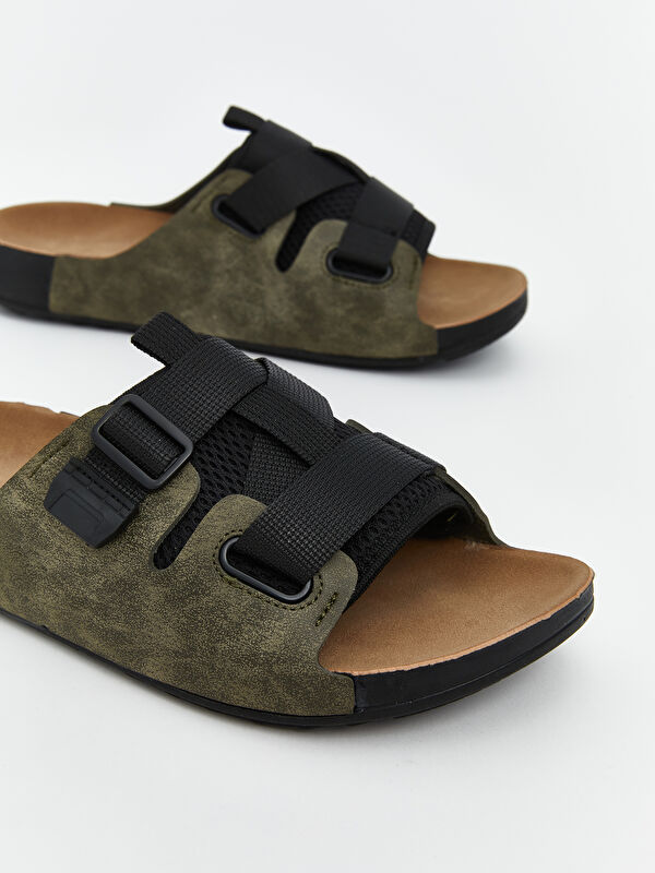 Süet Görünümlü Erkek Terlik - Görsel 4