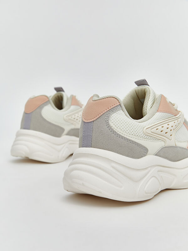 Lcw Steps Gri Lcw Steps Bağcıklı Kadın Spor Ayakkabı