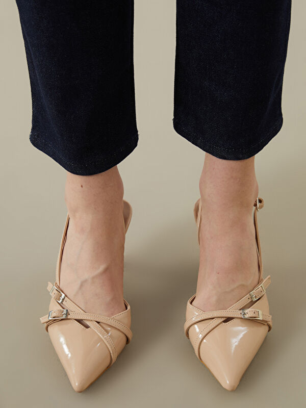 Lcw Steps Bej Lcw Steps Sivri Burun Kadın Topuklu Ayakkabı