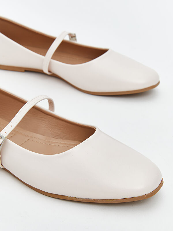 Lcw Steps Sarı Lcw Steps Deri Görünümlü Kadın Babet Ayakkabı