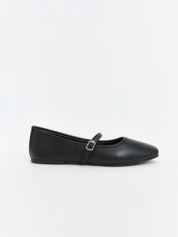 Lcw Steps Sarı Lcw Steps Deri Görünümlü Kadın Babet Ayakkabı