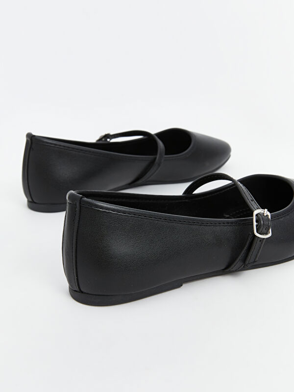 Lcw Steps Sarı Lcw Steps Deri Görünümlü Kadın Babet Ayakkabı