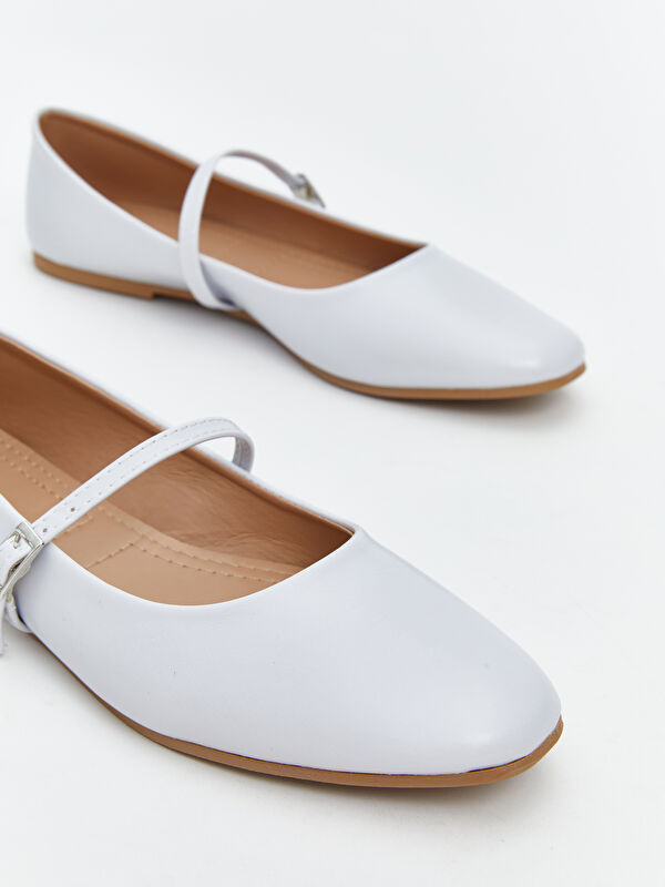 Lcw Steps Sarı Lcw Steps Deri Görünümlü Kadın Babet Ayakkabı