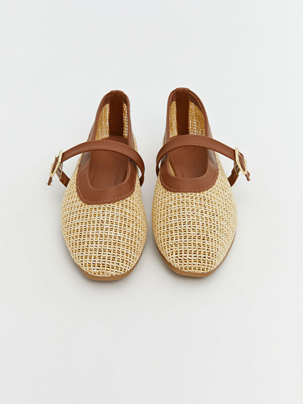Lcw Steps Bej Lcw Steps Hasir Kadın Babet