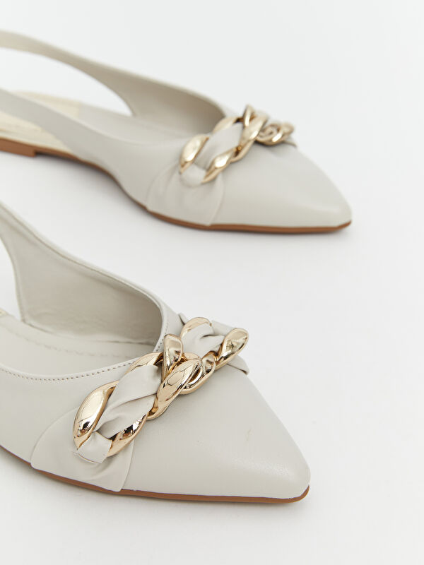 Lcw Steps Bej Lcw Steps Sivri Burun Kadın Babet