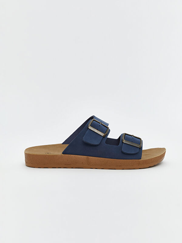 Lcw Steps Kahverengi Lcw Steps Çift Bantlı Erkek Terlik