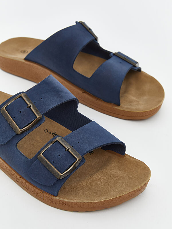 Lcw Steps Kahverengi Lcw Steps Çift Bantlı Erkek Terlik