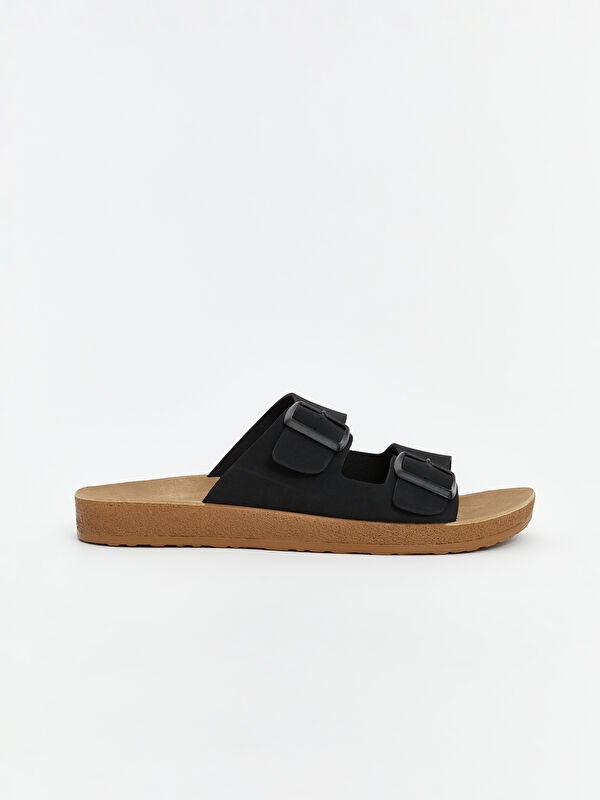 Lcw Steps Kahverengi Lcw Steps Çift Bantlı Erkek Terlik