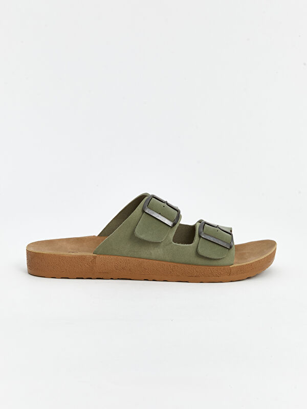 Lcw Steps Kahverengi Lcw Steps Çift Bantlı Erkek Terlik