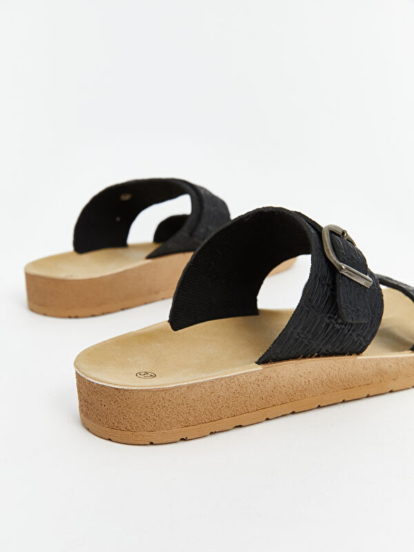 Lcw Steps Siyah Lcw Steps Çift Bantlı Kadın Terlik