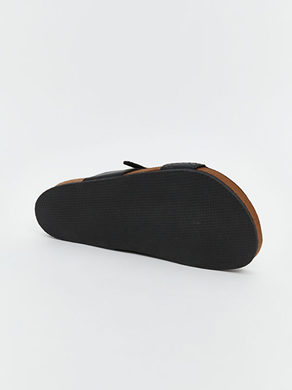 Çift Bantlı Kadın Terlik - Görsel 5