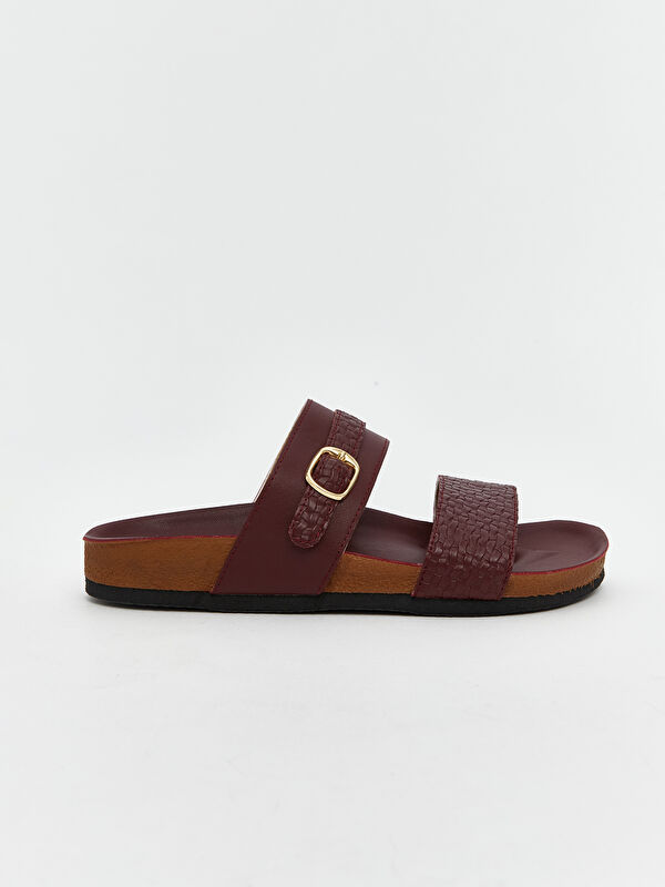 Çift Bantlı Kadın Terlik - Görsel 3