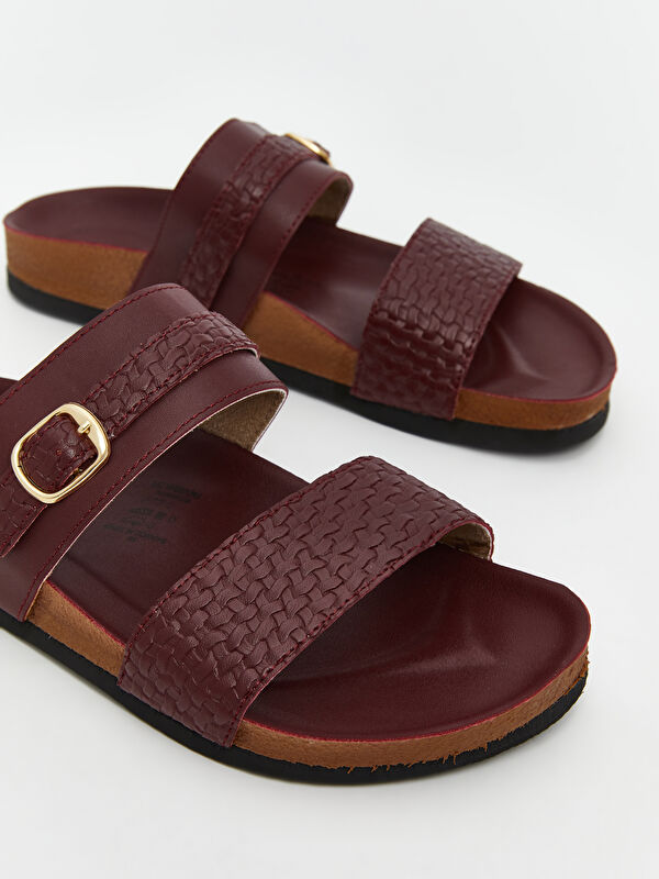 Çift Bantlı Kadın Terlik - Görsel 4