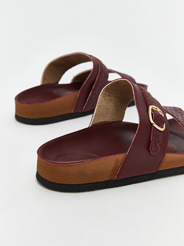 Çift Bantlı Kadın Terlik - Görsel 6