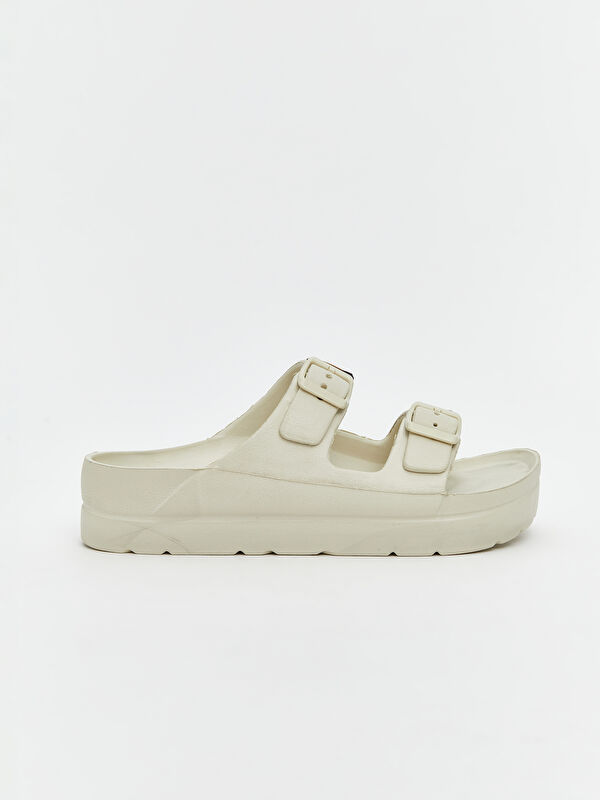 Lcw Steps Bej Lcw Steps Çift Bantlı Kadın Terlik