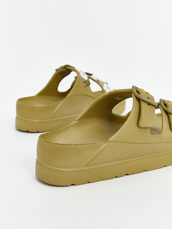 Lcw Steps Yeşil Lcw Steps Çiçek Baskılı Kadın Terlik