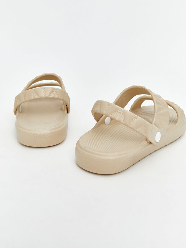 Lcw Steps Bej Lcw Steps Çift Bantlı Kadın Sandalet