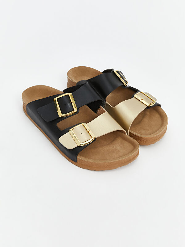 Lcw Steps Siyah Lcw Steps Çift Bantlı Kadın Terlik