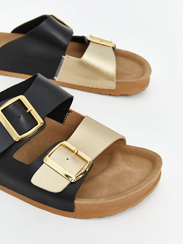 Lcw Steps Siyah Lcw Steps Çift Bantlı Kadın Terlik