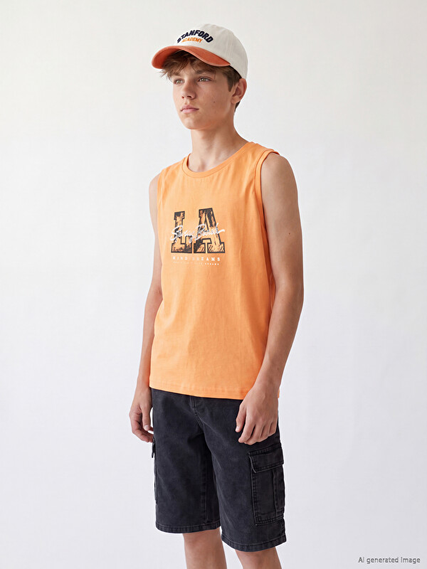 LCW Kids Bisiklet Yaka Erkek Çocuk Atlet