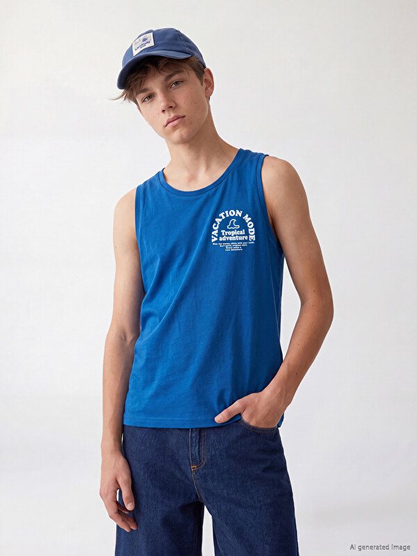 LCW Kids Crew Neck Boys' Tank Top