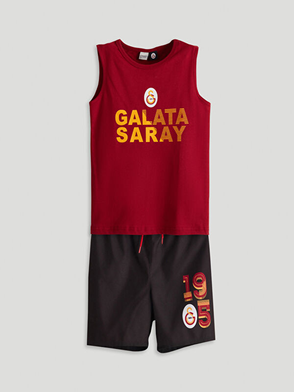 LCW Kids Bisiklet Yaka Galatasaray Baskılı Erkek Çocuk Atlet