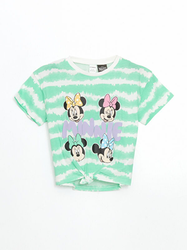 LCW Kids Minnie Mouse Baskılı Kız Çocuk Tişört