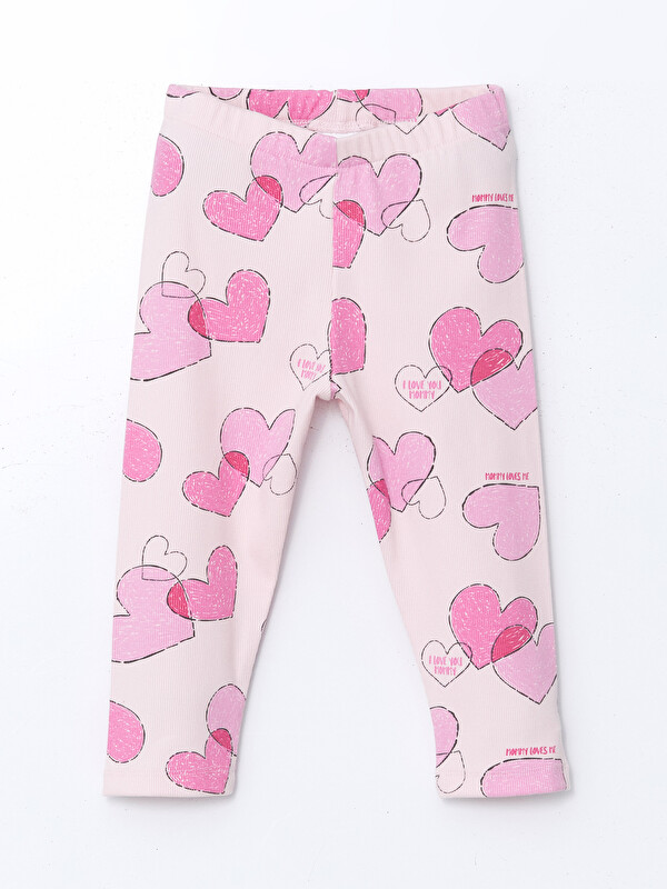 LCW Kids Elasticated Waist Printed Girls' Leggings