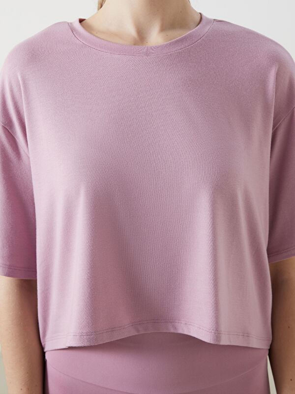 XSIDE ACTIVE Crew Neck Crop Women's Sports T-Shirt -S5EE31Z8