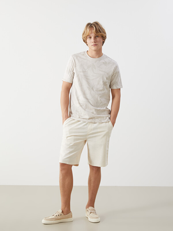 XSIDE Regular Fit Linen-Look Men's Shorts