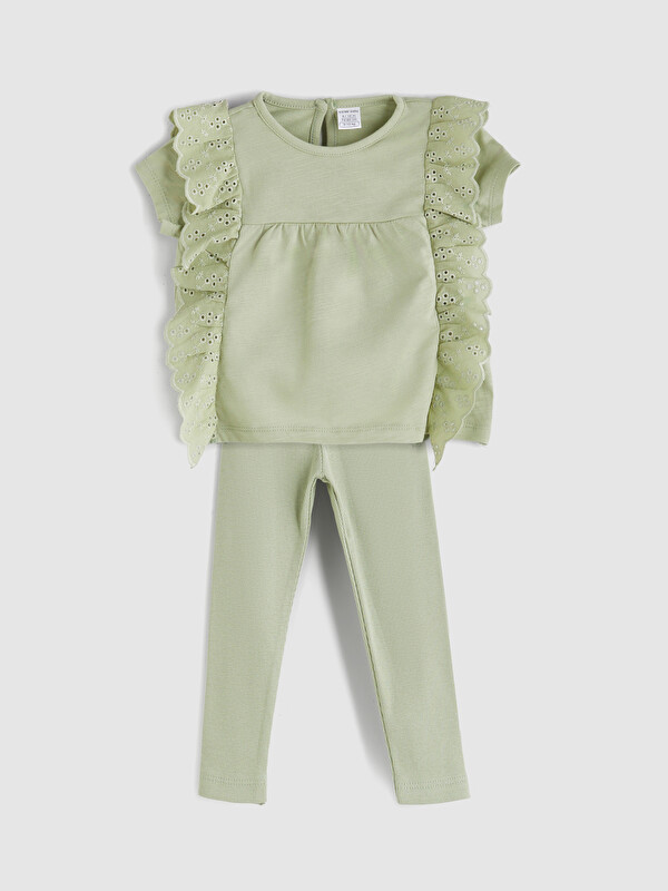 LCW baby Bisiklet Yaka Kız Bebek Bluz