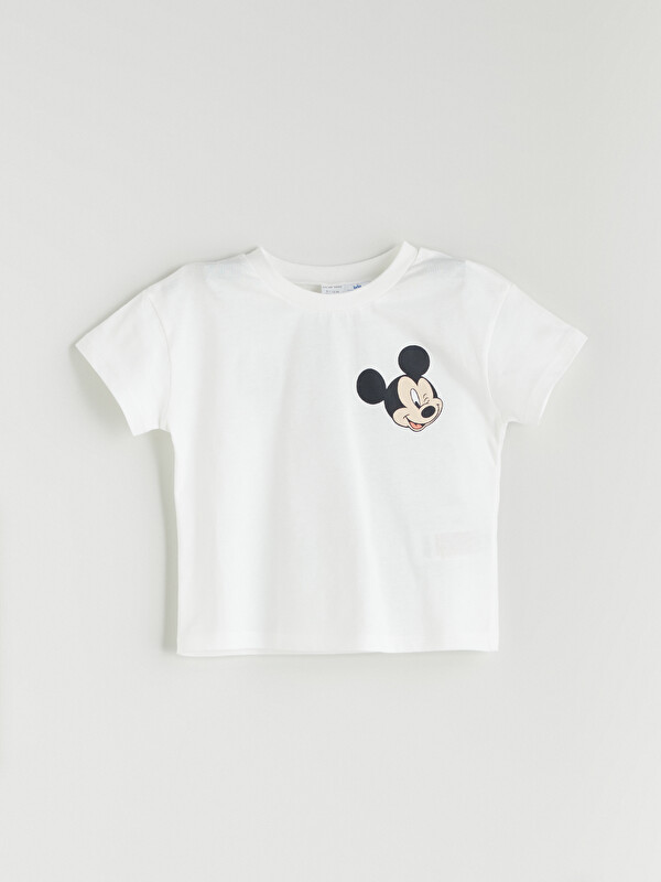LCW baby Mickey Mouse Baskılı Erkek Bebek Pijama Üst