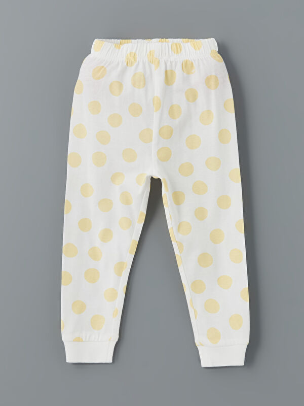 LCW baby Beli Lastikli Puantiyeli Kız Bebek Pijama Alt