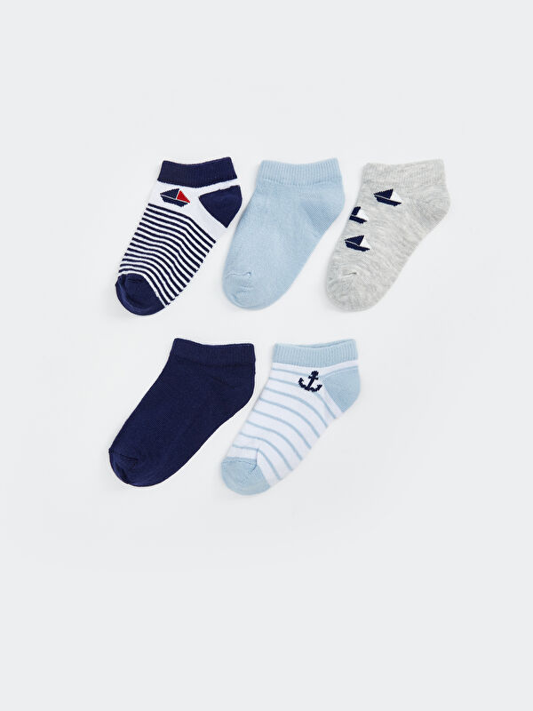 LCW baby Baby Boys' Trainer Socks 5-Pack