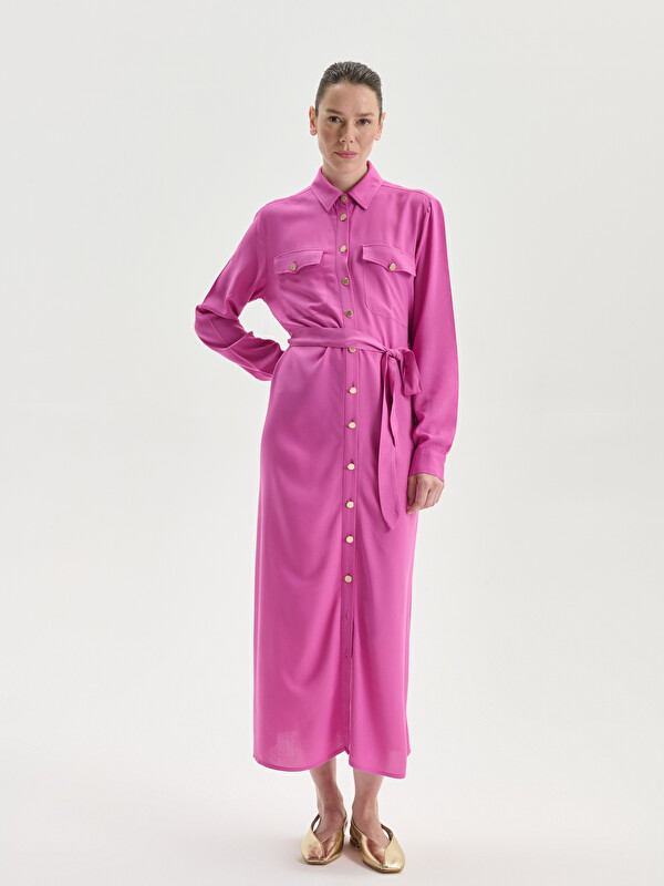 LCWAIKIKI Classic Robe de Chemise Coupe Ample pour Femmes