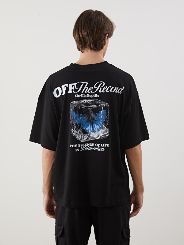 XSIDE Crew Neck Printed Men's T-Shirt - S5FD81Z8-CVL - LC Waikiki