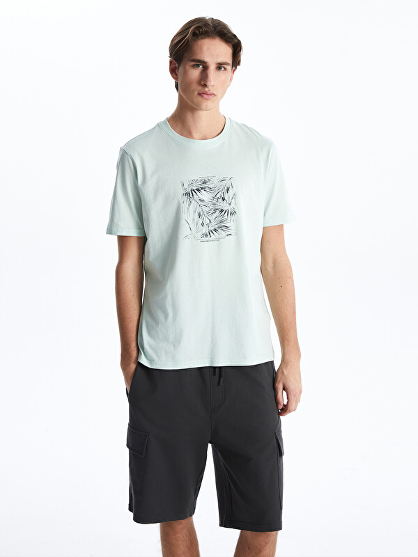 XSIDE Crew Neck Printed Jersey Men's T-Shirt - S5FD93Z8-Z0H - LC