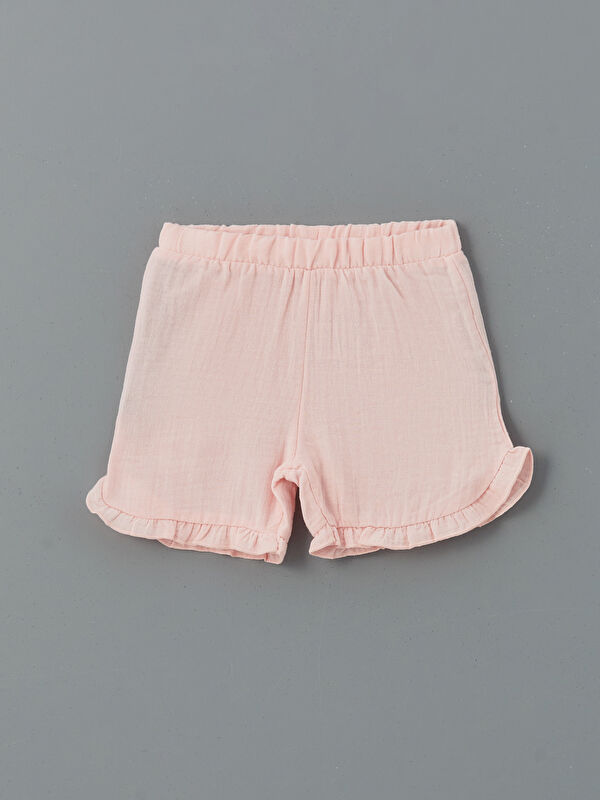 LCW baby Beli Lastikli Basic Kız Bebek Tayt