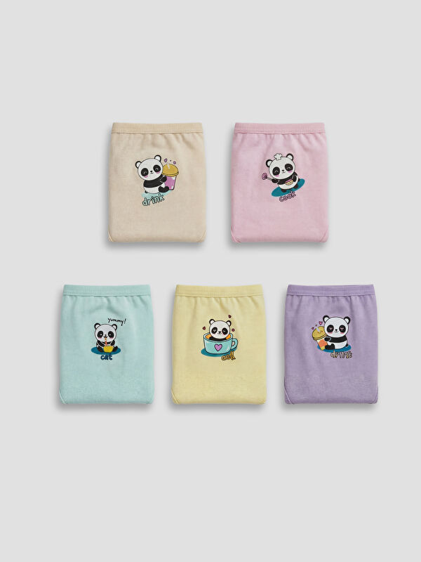 LCW Kids Baskılı Kız Çocuk Külot 5'li
