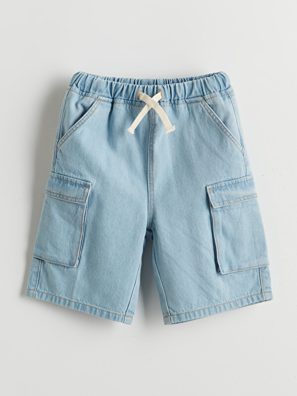 LCW Kids Boys' Elastic Waist Denim Shorts