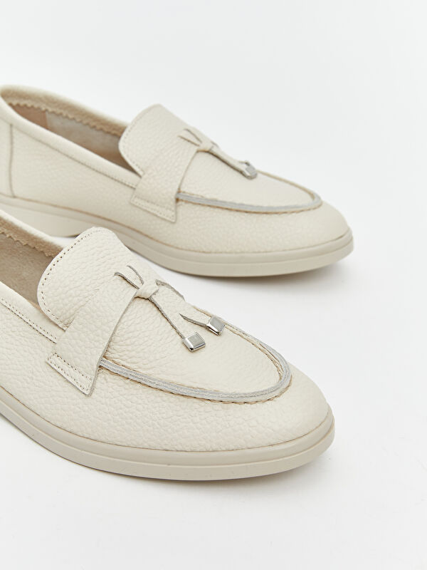 Hakiki Deri Kadın Loafer Ayakkabı - Görsel 6